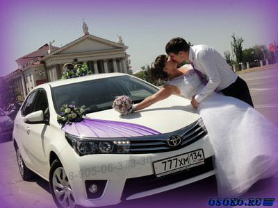 Аренда автомобиля на свадьбу с водителем