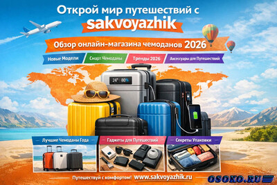 Открой мир путешествий с sakvoyazhik: обзор онлайн-магазина чемоданов 2026