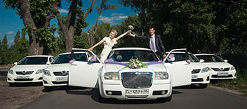 Аренда авто на свадьбу — большой выбор по доступной цене!