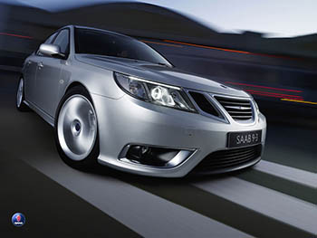 Saab 9-3 Sport Sedan 2.0t Vector : Fasten belts! Пристегните ремни