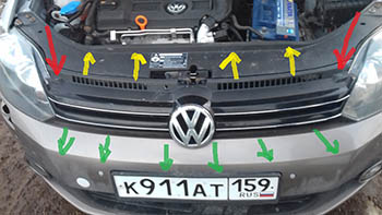 Volkswagen Golf 3(Фольксваген Гольф): демонтаж и замена передней фары