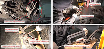 Самостоятельный демонтаж старой и установка новой опоры на автомобиле ВАЗ