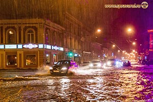 Ежегодный потоп на улицах Архангельска